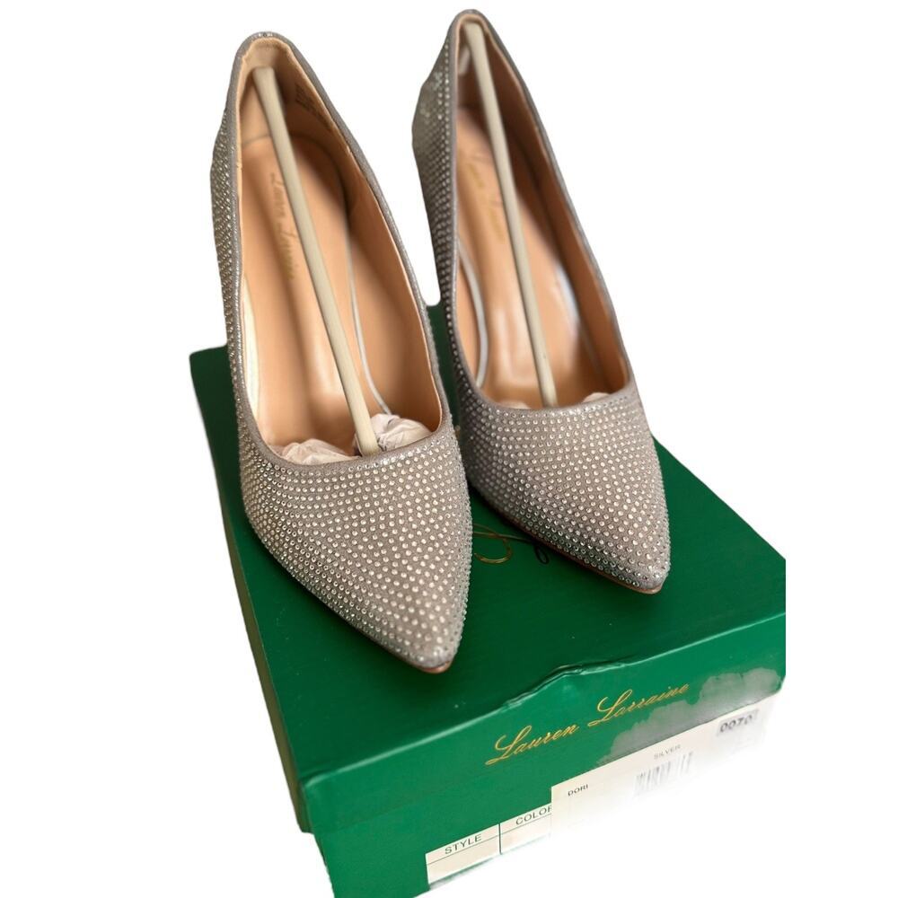 Gorgeous LAUREN LORRAINE PAULA 2 Sparkling Rhinestone Pumps Size 8 party